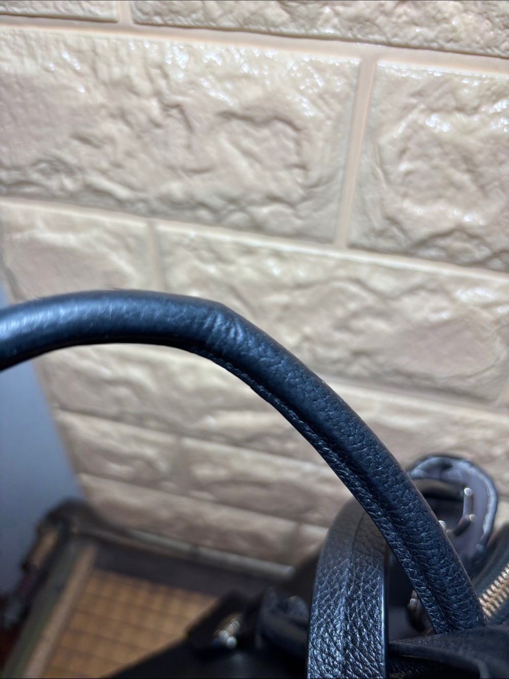 kate spade Black Pebble Leather Tote with Heart Charm - Picture 15 of 17